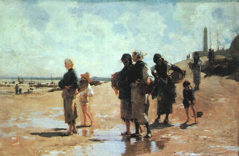 John Singer Sargent Oyster Gatherers of Cancale Sweden oil painting art